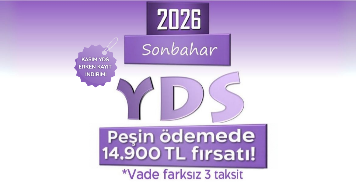 2026 SONBAHAR YDS ONLINE KURS [26syds]